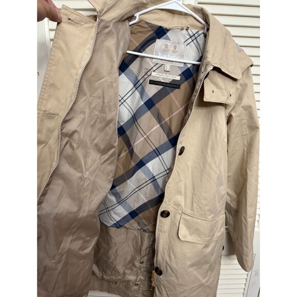 Barbour Women's Hebrides Waterproof Hooded Jacket size 8 - MARKED, NEED WASH - Picture 7 of 11